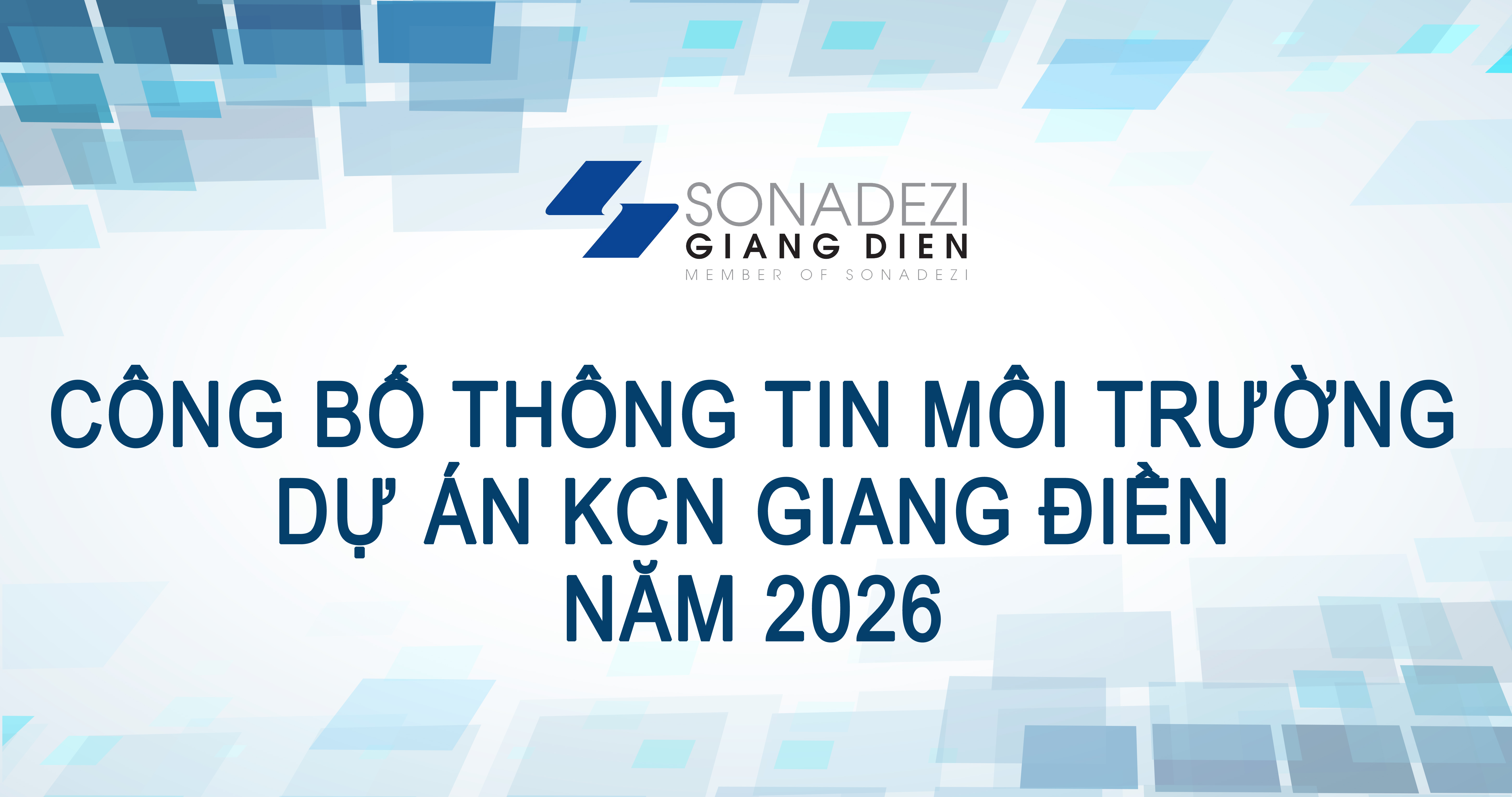Công bố thông tin kết quả quan trắc chất thải tự động Nhà máy Xử lý nước thải tập trung KCN Giang Điền